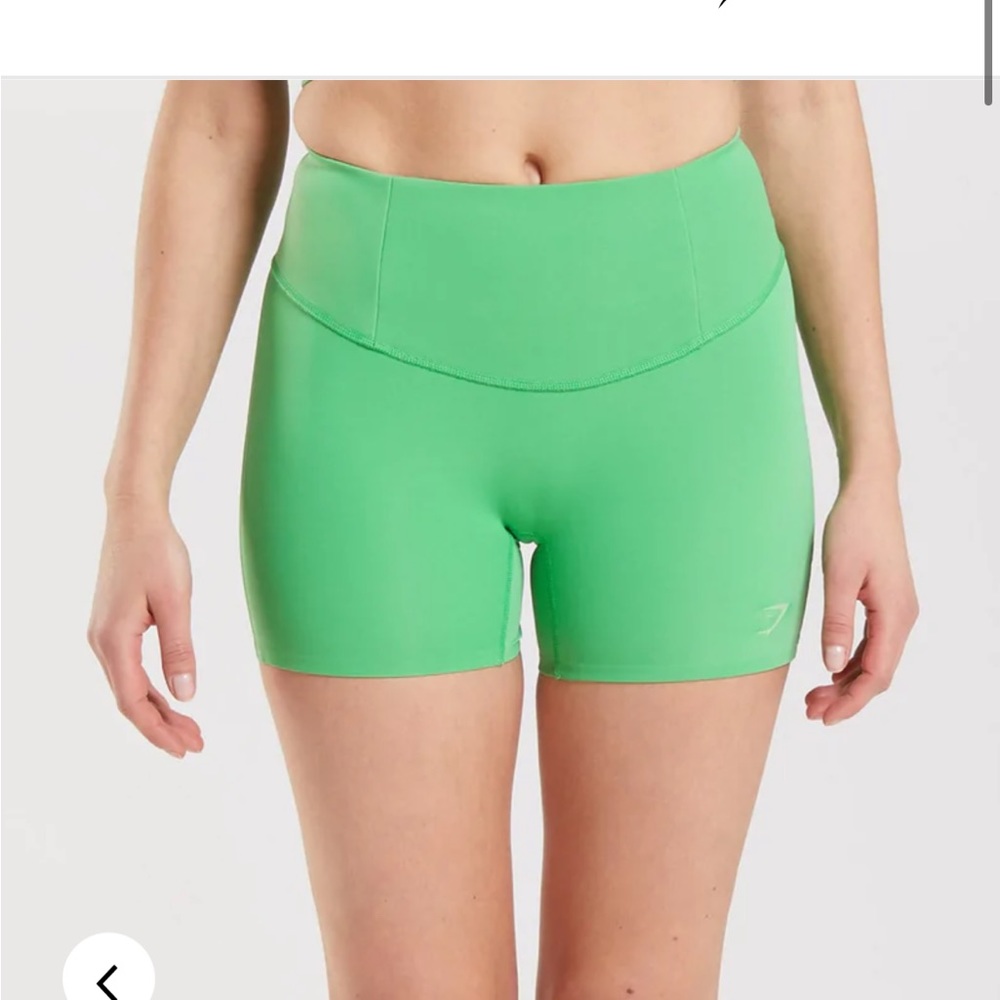 Green gymshark shorts new